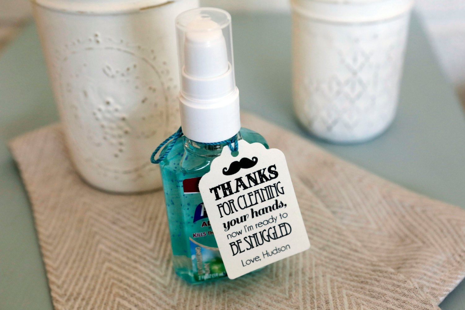 25 Hand Sanitizer New Baby Hospital Visitors favor Clean
